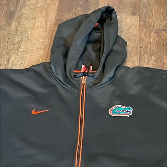 MENS USED UF BASKETBALL FULL ZIP HOODIE - Picture 2 of 4